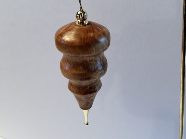 Hand Turned Tamarind Ornament - Image 2