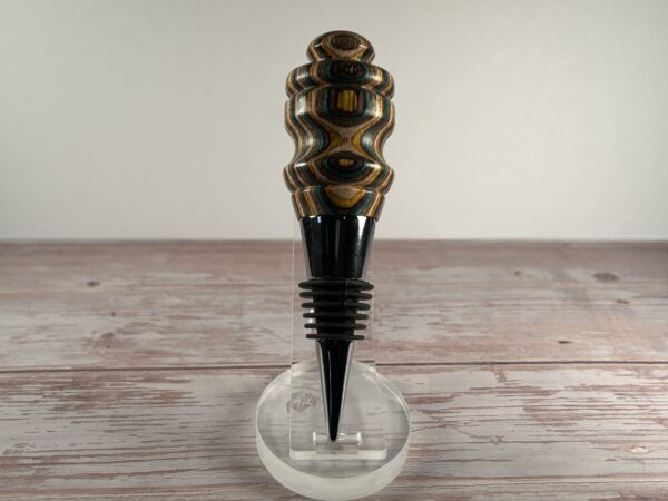 Hand Turned Laminated Wine Stopper