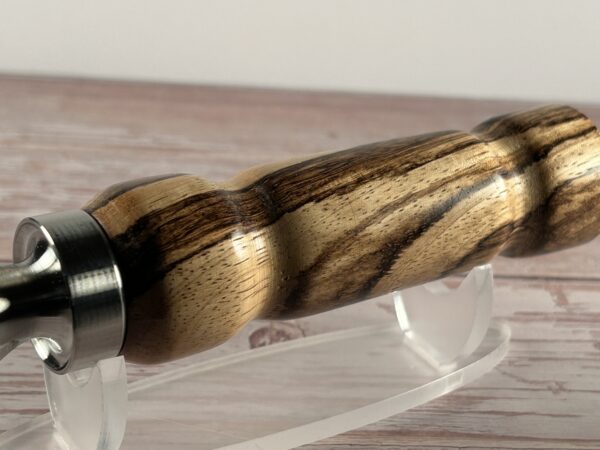 Hand Turned Zebrawood Bottle Opener - Image 2