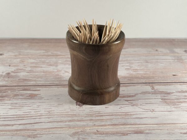 Hand Turned Walnut Toothpick Holder