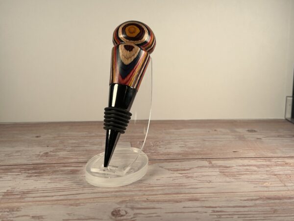 Hand Turned Laminated Wine Stopper