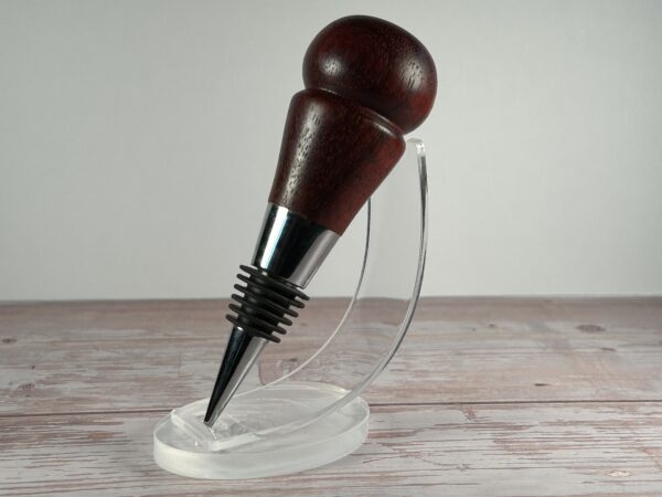 Hand Turned Bloodwood Wine Stopper