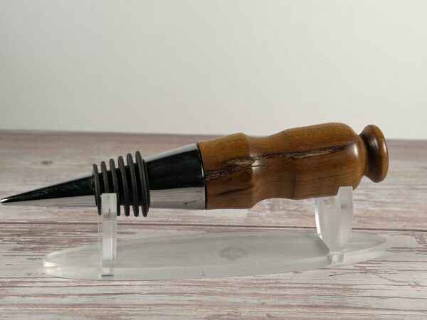 Hand Turned Osage Orange Wine Stopper - Image 2